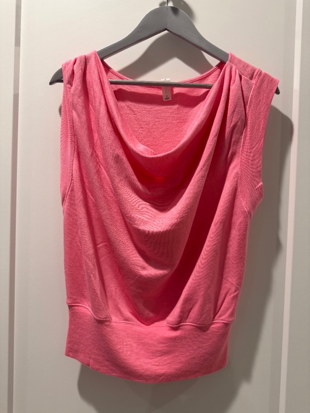 Anthropologie Daily Practice Pink Tank Top Scoop Draped Neck Medium